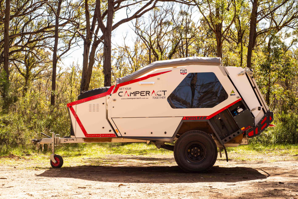 The Tvan borrows its shape from teardrop campers, but takes it to an off-road extreme. 