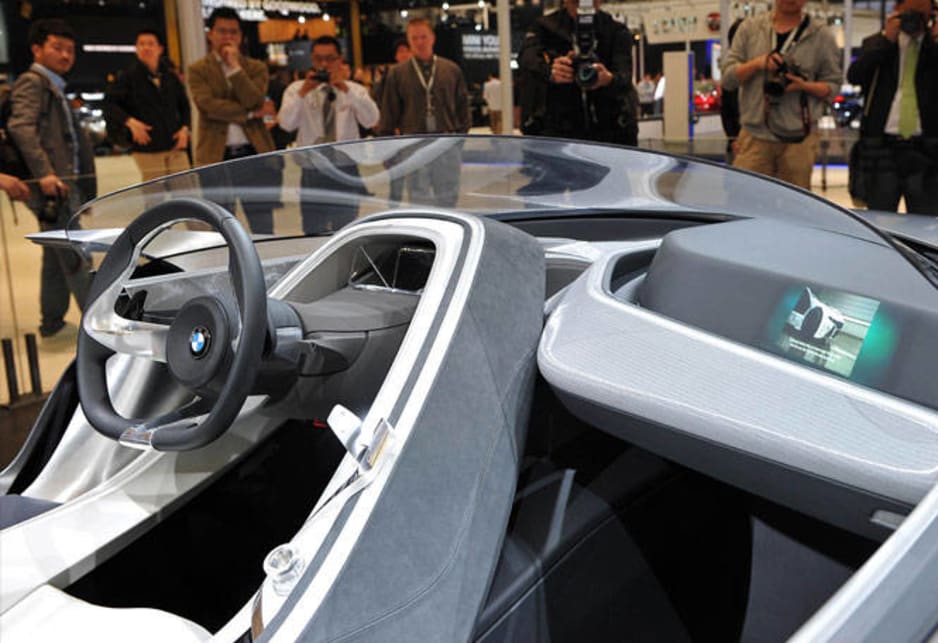 Dashboard view of the BMW Vision ConnectedDrive prototype.