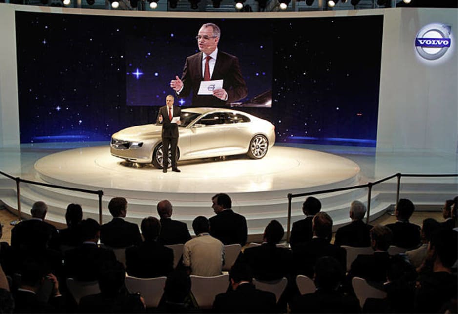 Volvo presentation at the Shanghai Auto show, 2011.