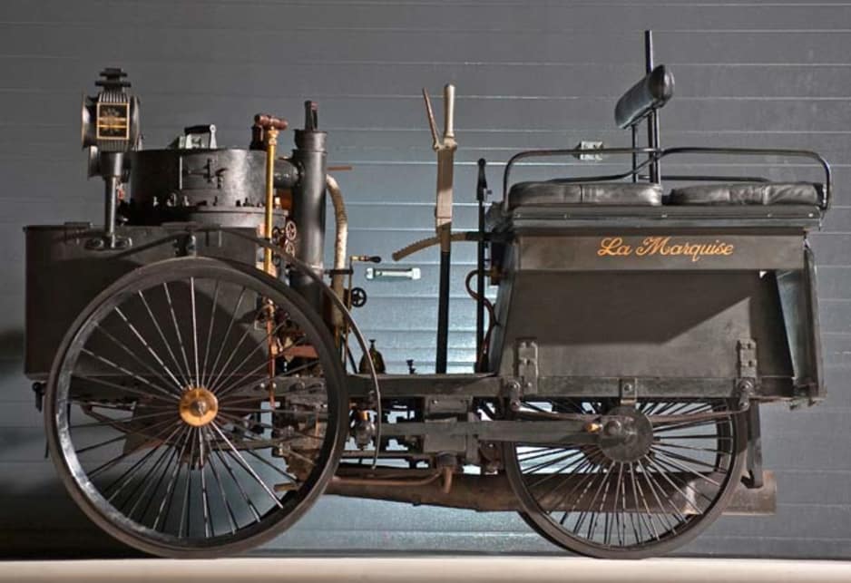 With a name nearly as long as its history, the 1884 De Dion Bouton Et Trepardoux Dos-A-Dos Steam Runabout is tipped to get a final bid of up to $2.5 million when it goes to auction in October.