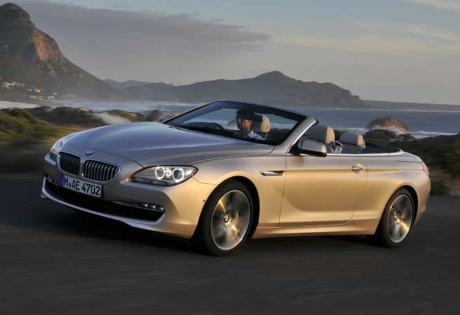 LUXURY boulevard cruisers have a new way to glide the streets as BMW unveils its bling-bling 6-Series convertible.  Expected here in June with pricing to repeat the outgoing versions quarter-million dollar-plus tag, the new 6 is a sharper, more athletic and better focused two-seater. BMW pulls no punches as it launches the car in Cape Town. Its Australian spokesman, Piers Scott, says it will mark a substantial jump in sales - improving on its 30-plus annual average for the convertible. "That's not including the M version and it's not including the coupe," he says. "When they come, we expect even stronger buyer response."  BMW is breaking a few rules - including some of its own - with the new luxury convertible. For once its being launched - unprecedented - before the coupe, which is due in Australia in the last quarter of this year.