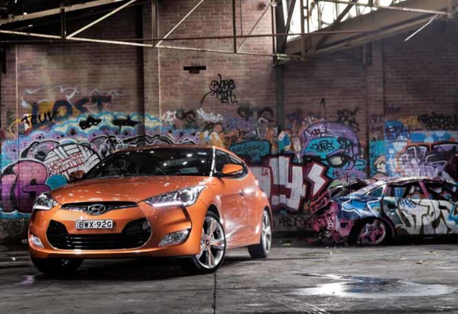 The Veloster Turbo is the basis for a tarmac-rally terror that headlines the Sydney automotive event for Hyundai. 