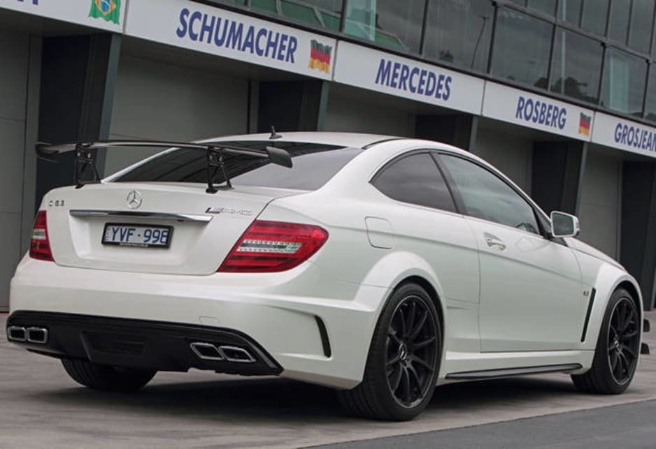 The highlight of the car is a killer 6.2-litre V8 that produces 380kW and 620Nm of torque  an increase of 44kW and 20Nm respectively compared with a standard C63.