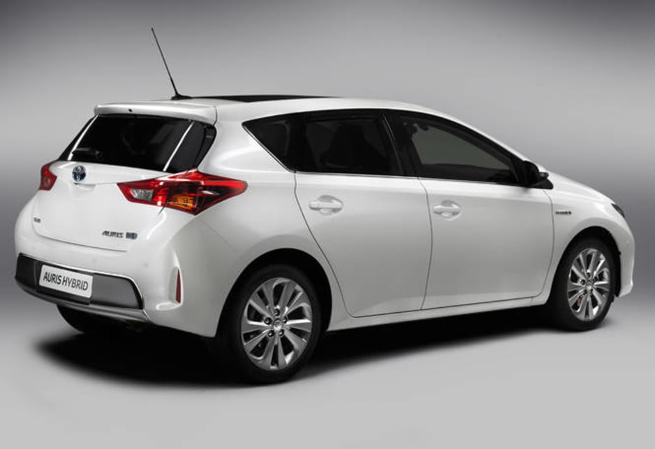 The Corolla, launched today in Japan under its Auris nameplate, is promoted as a "sleek, sporty new look for the latest generation of the world's best-selling car".