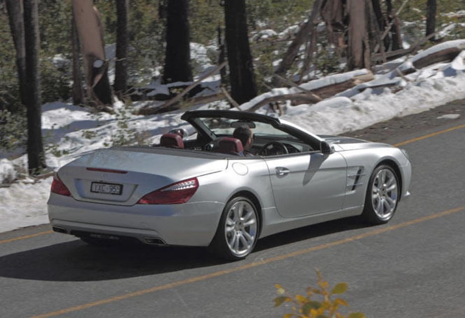 The SL350 comes with six airbags, a drowsiness-detection feature and an active bonnet to protect pedestrians. Step up to the SL500 and there's adaptive cruise control, blind spot and lane-keeping assistance, tyre pressure monitors, “Pre-Safe” software that prepares the car for an imminent collision and a reversing camera.
