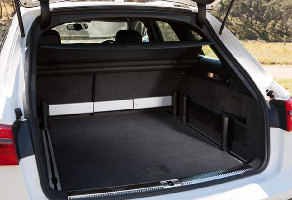 Luggage space in the rear of the A6 Allroad is 565 litres.