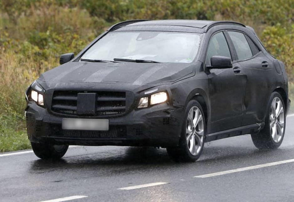 The most important of Benz's new babies, the GLA, is looking more and more like a German RAV4.