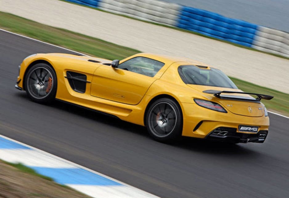 But even though Mercedes-Benz SLS AMG Black Series is effectively a race-car for the road -- with more power than a V8 Supercar, racing suspension and F1-style brakes -- most of the eight cars coming to Australia will never turn a wheel in anger. 