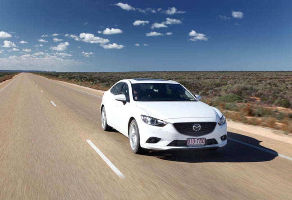 The keys to a Mazda6 sedan are in my mitts, however, and we set off to cover 4423km over five days, a real-world test of fuel economy claims, seat comfort, cabin refinement and boredom threshold.