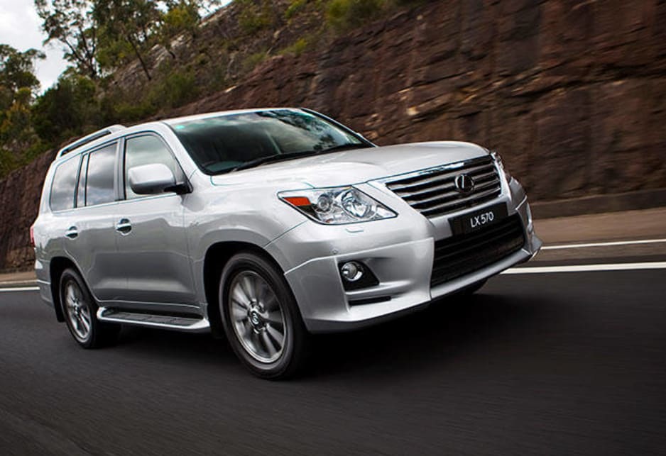 The LX 570 has a comprehensive safety package, with 10 airbags and active front-seat head restraints. 