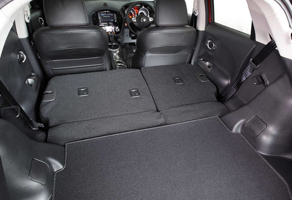Cargo space is also not the world's biggest, even with the back seats folded flat.
