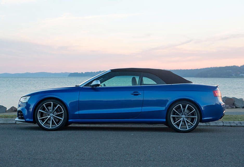 The new Audi RS5 Cabriolet sells for $175,900. At the same time the price of the RS 5 Coupe has been cut by $5500, to $155,900. On-road costs have to be added, consult your Audi dealer about this.