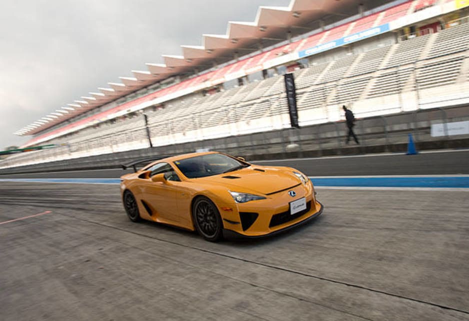 We're talking about Fuji Speedway in Japan and of course Japan's very own supercar the $700,000 V10 powered Lexus LFA. 