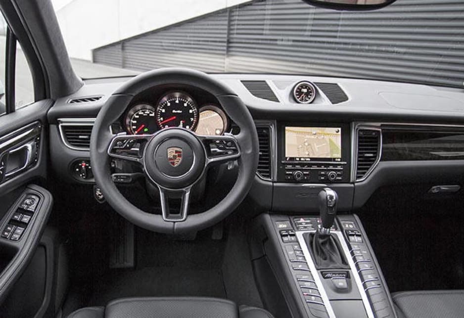 2014 Porsche Macan Turbo interior.