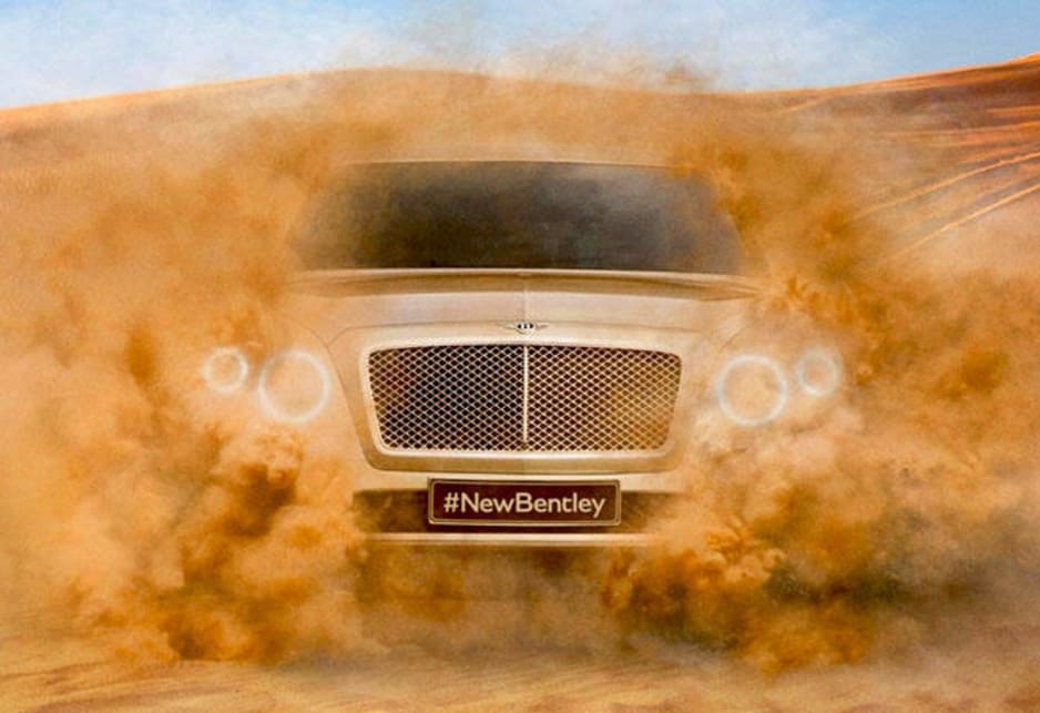 Teaser for Bentley's SUV.
