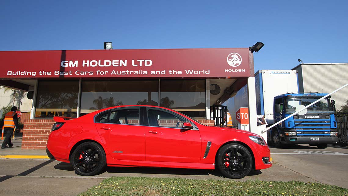 2015 VF Series II Holden Commodore SS-V Redline sedan leaving the Elizabeth plant in Adelaide en route to Mount Panorama, Bathurst. Photo credit: Joshua Dowling