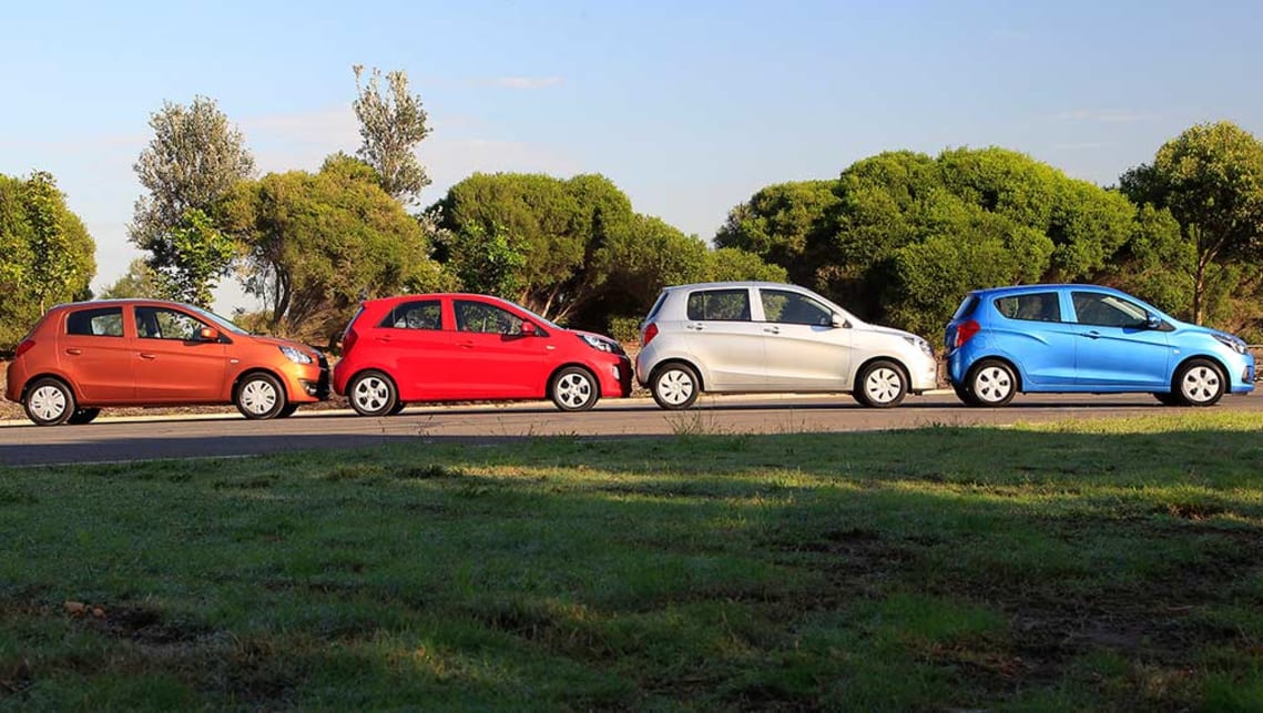 2016 Holden Spark, Kia Picanto, Mitsubishi Mirage and Suzuki Celerio