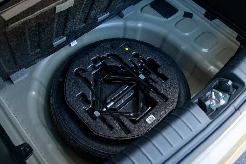 It may surprise you to learn there is enough room under the floor for a space-saver spare wheel. (image: Tom White)