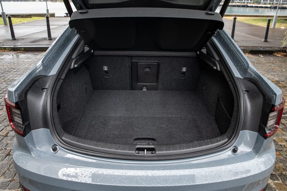 The boot comes in at a little over hatchback-sized 405 litres VDA. (image: Tom White)