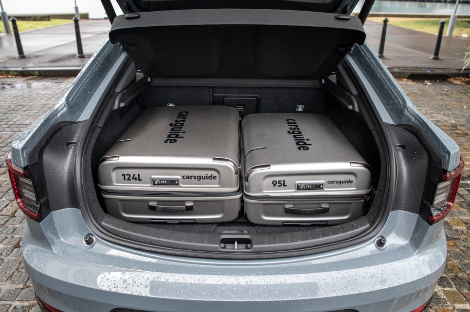 I found to shut the boot with our three-piece CarsGuide luggage set inside, I had to remove the luggage cover. (image: Tom White)