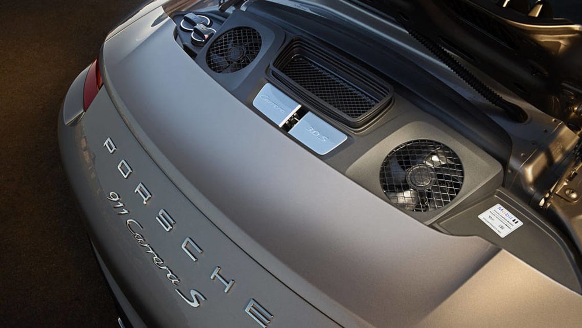 There is not much to see under the bonnet of the 2016 Carrera S