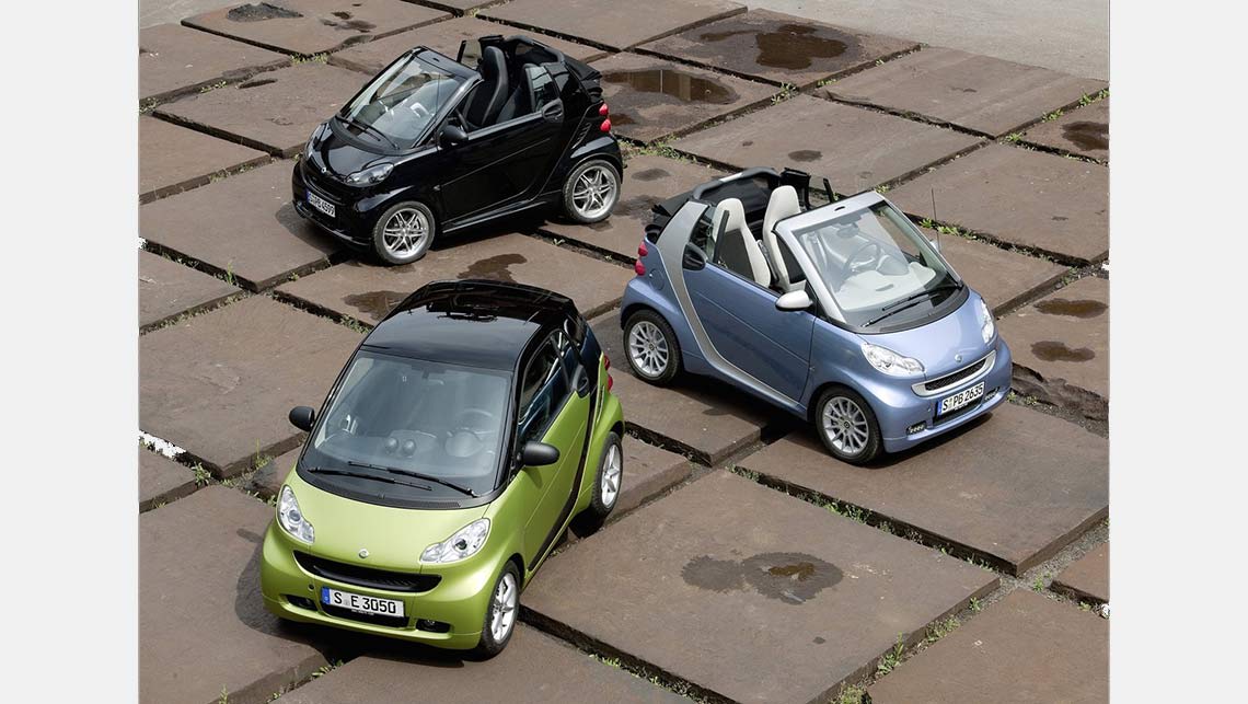 Smart ForTwo. Smart car group shot. Photo: Supplied
