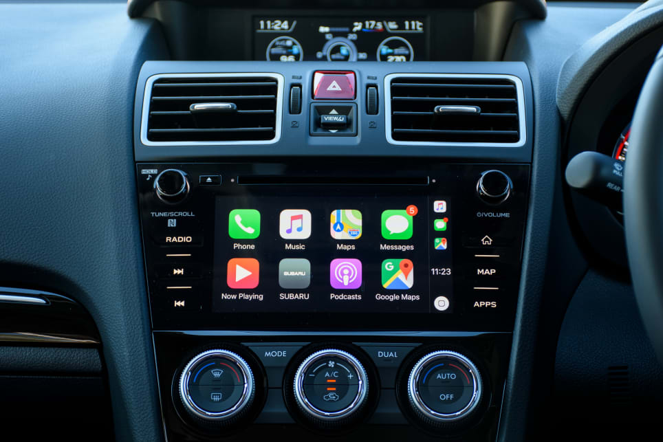 Standard features include a 7.0-inch multimedia touchscreen with Apple CarPlay and Android Auto.