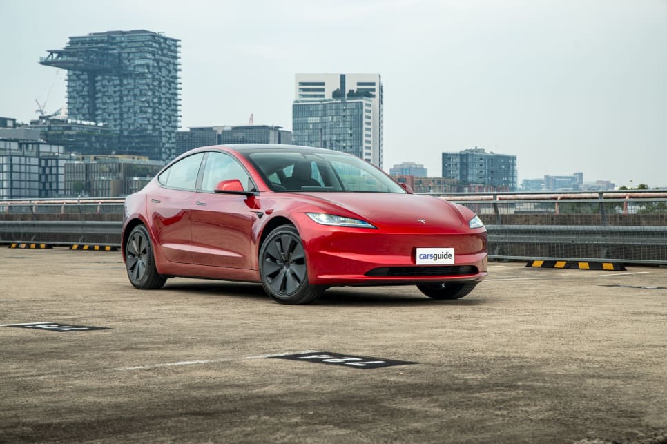 There’s more to the Model 3’s refresh than just a new face. (image: Tom White)