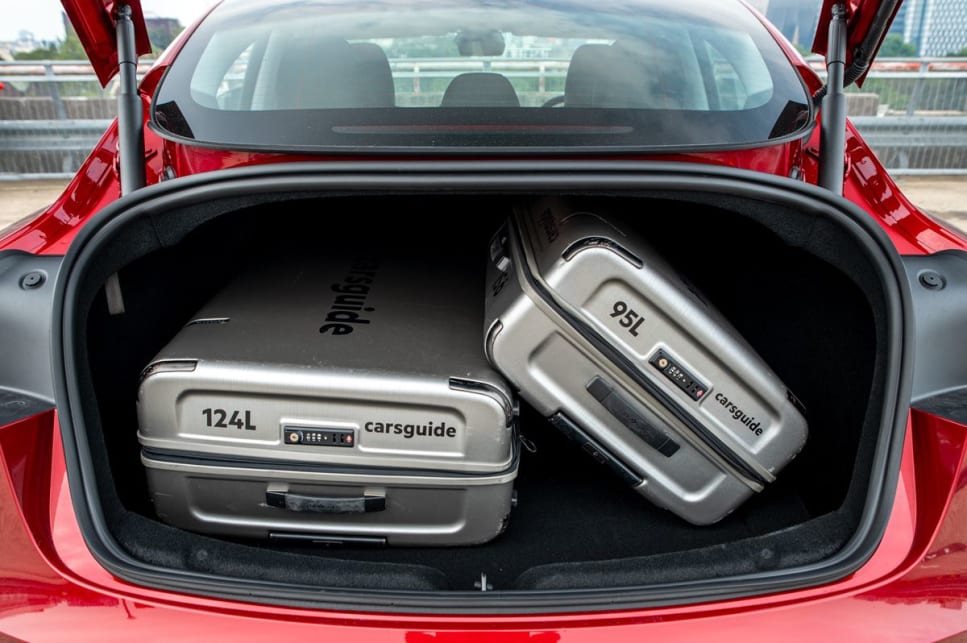 I could fit the three-piece CarsGuide luggage set, but only just. (image: Tom White)
