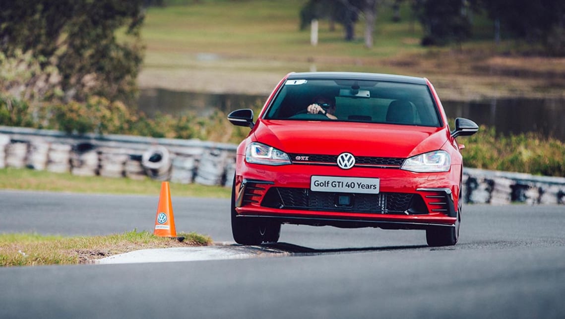 2016 Volkswagen Golf GTI 40 Years at the track.