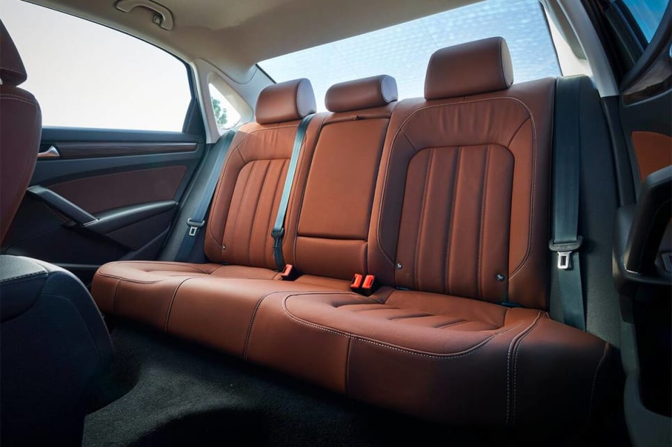 The Passat has five seats which will suit even larger adults.
