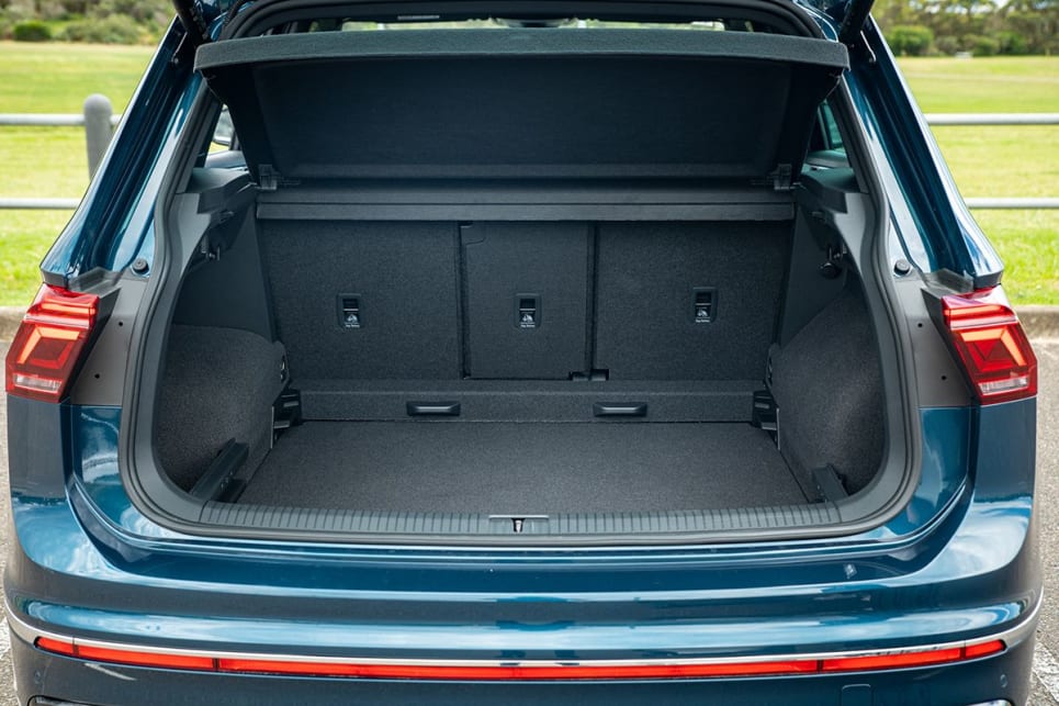 The Tiguan’s boot is a good size with 615L (VDA) of capacity when all seats are in use. (image: Tom White)