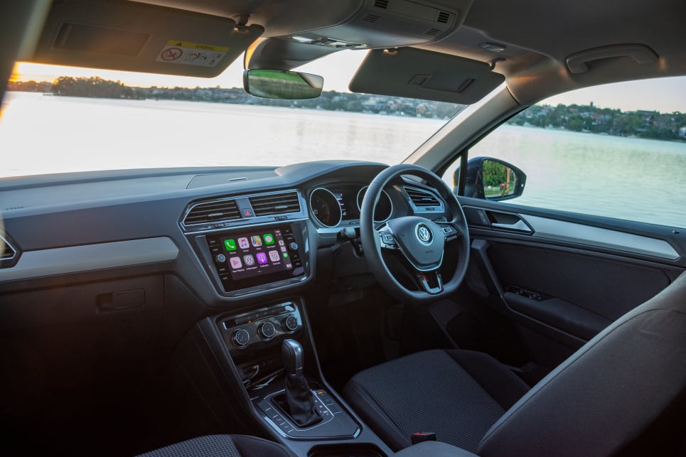 The Tiguan features comfortable seats and soft-touch surfaces in every grade.