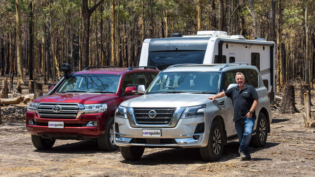 Toyota Land Cruiser 200 Series GXL vs Nissan Patrol Ti-L: towing comparison review