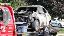 Another electric car catches fire Another electric car catches fire