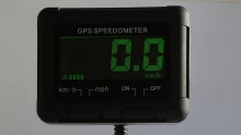 Digital GPS speedo offers peace of mind in older cars (Mitsugawa). Digital GPS speedo offers peace of mind in older cars (Mitsugawa).