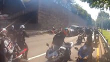 Bikers hunt down SUV driver | video Bikers hunt down SUV driver | video