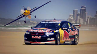 Red Bull V8 Supercar v stunt plane | video
