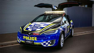 Electric charge: Tesla Model X earns Victoria Police stripes as first EV highway patrol car