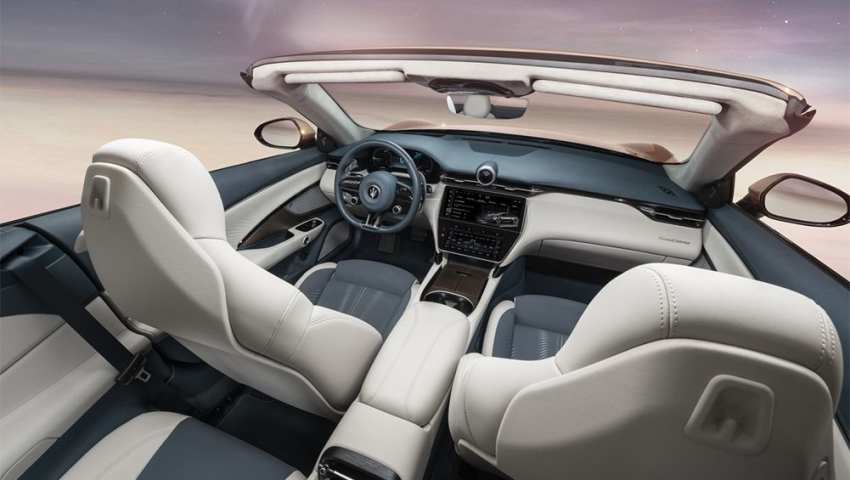 Maserati GranCabrio Folgore interior.