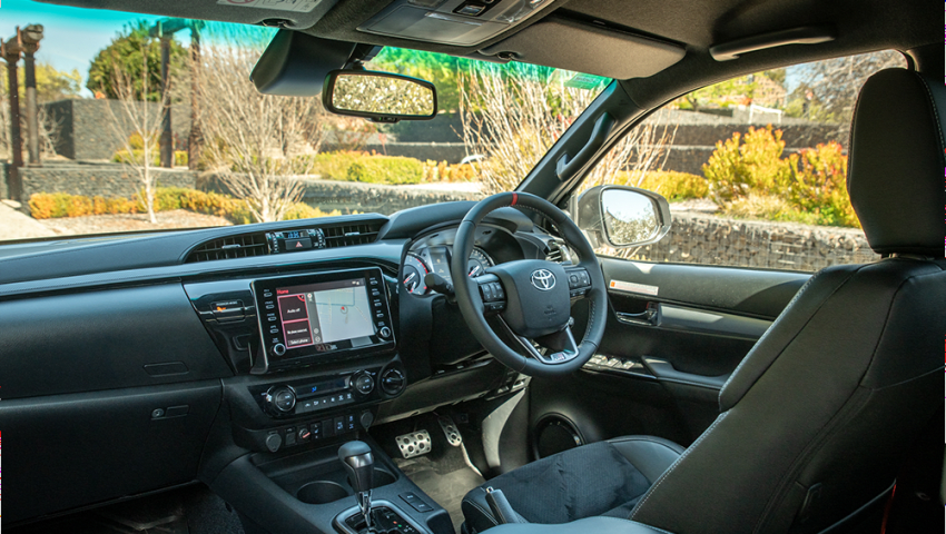 2024 Toyota HiLux GR Sport interior (Image: Tom White)