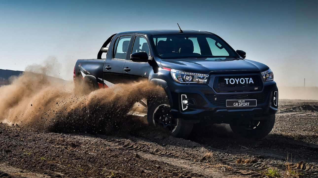 The Toyota GR HiLux is beginning to take shape.