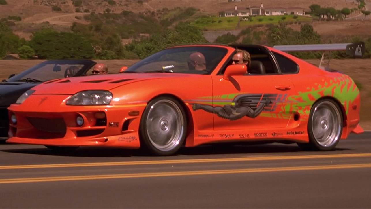 Brian&#039;s orange-painted 10-second machine from the first movie is almost a character in of itself.