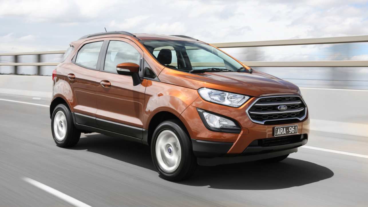 The EcoSport Trend uses a 1.0-litre turbo-petrol three-cylinder that produces 92kW at 6000rpm and 170Nm from 1500-4500rpm.