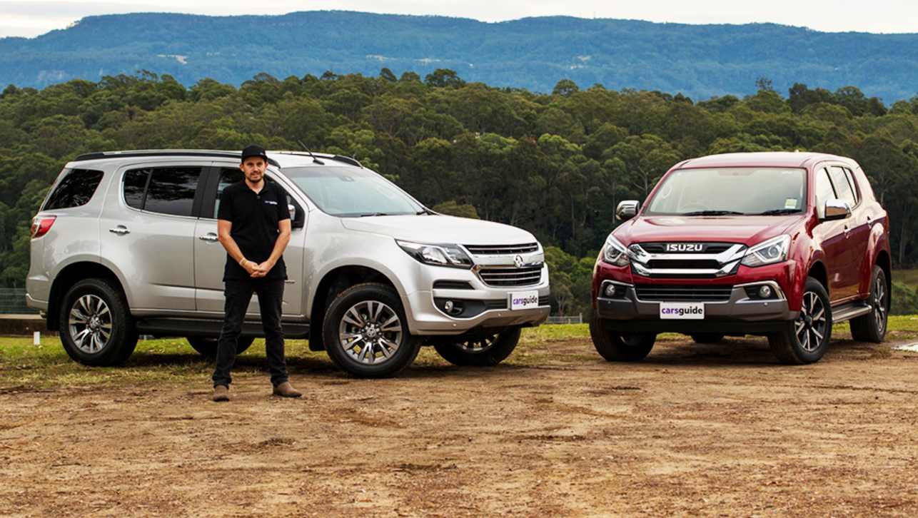 Isuzu MU-X LS-U vs Holden Trailblazer LTZ towing