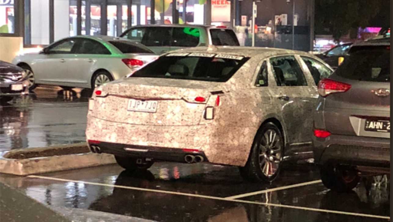 Camouflaged Cadillac spotted in Melbourne. (image credit: Matt Harradine)