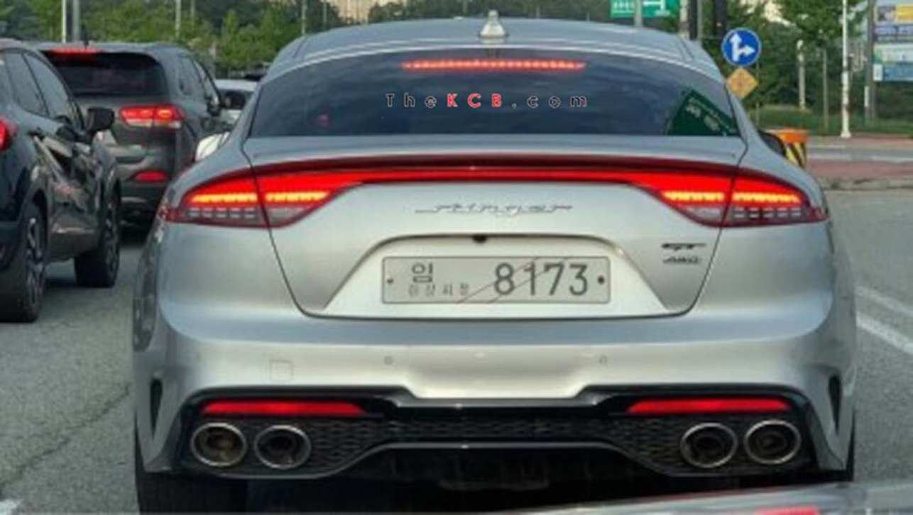 Thanks to its facelift, the Stinger now has a full-width LED tail-light. (Image credit: Korean Car Blog)