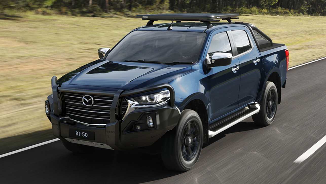 The new BT-50 can be kitted out with a bull bar, roof racks, a sports bar and a tonneau cover.