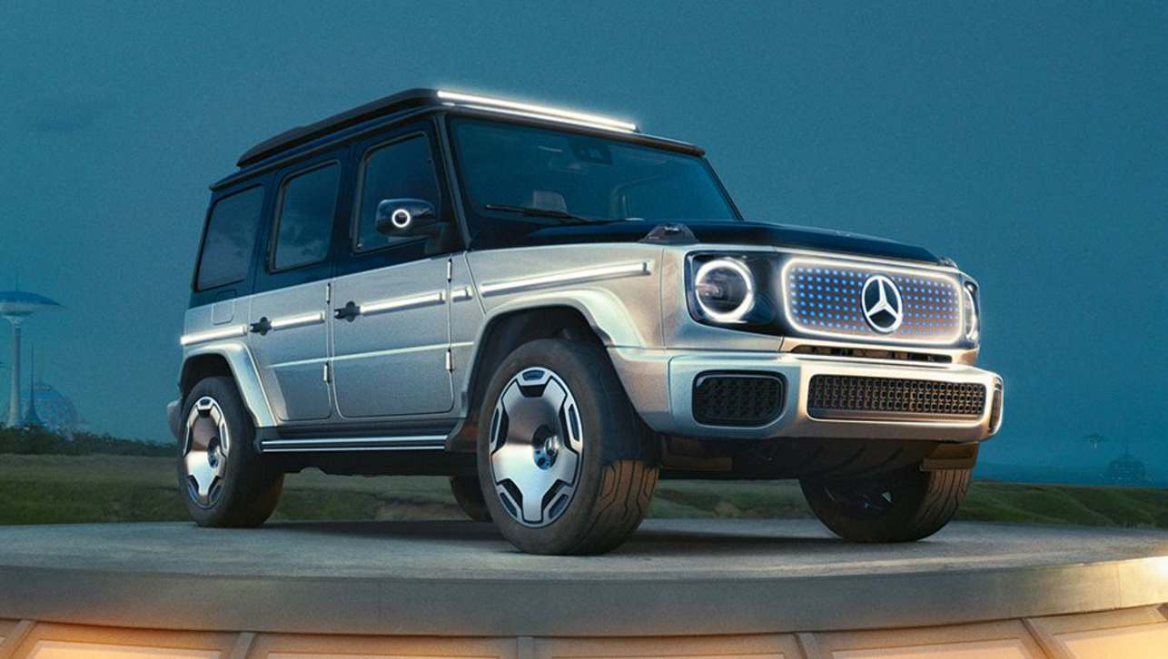 The Concept EQG previews Mercedes-Benz upcoming all-electric version of the iconic G-Class off-roader.