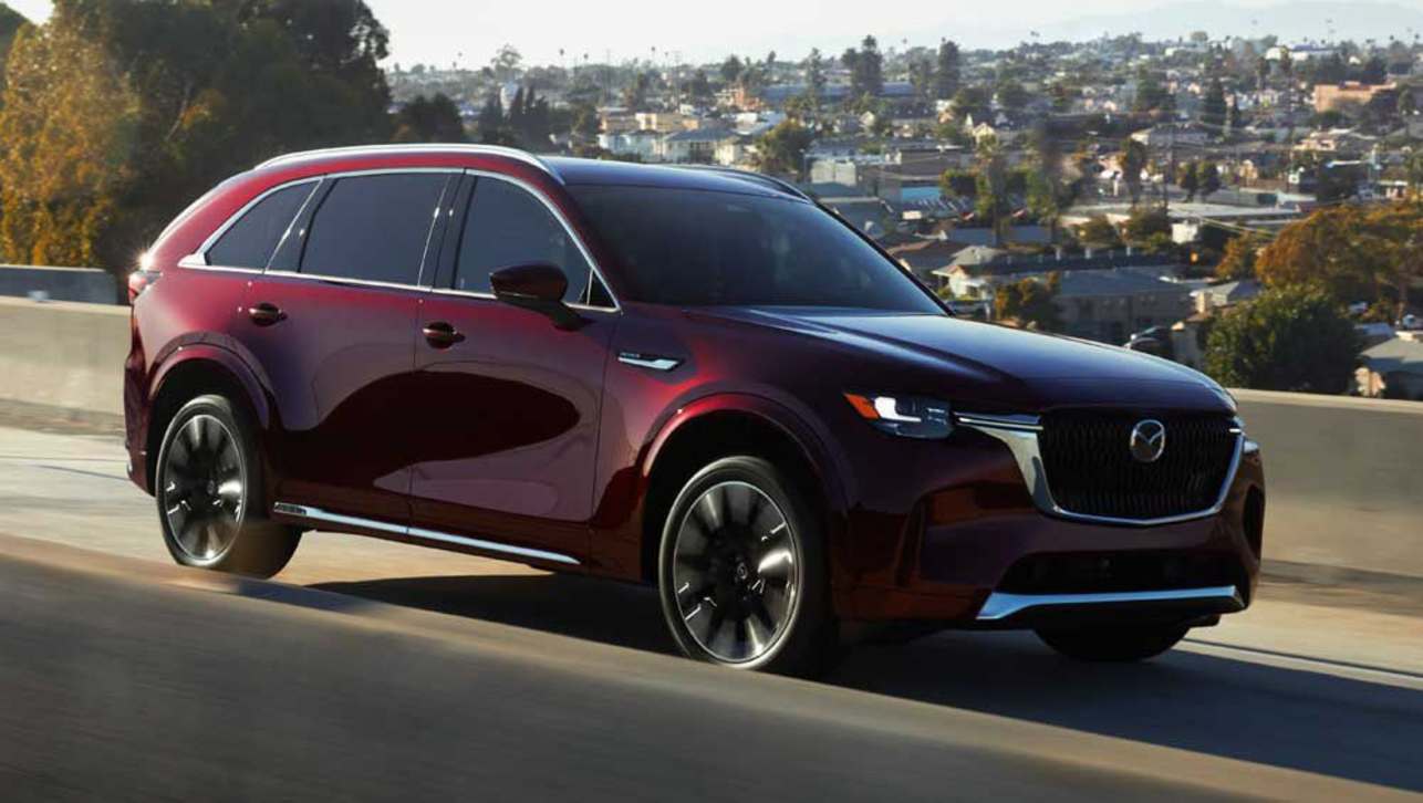 The CX-90 was revealed in January and will become the flagship of the Mazda range in Australia.